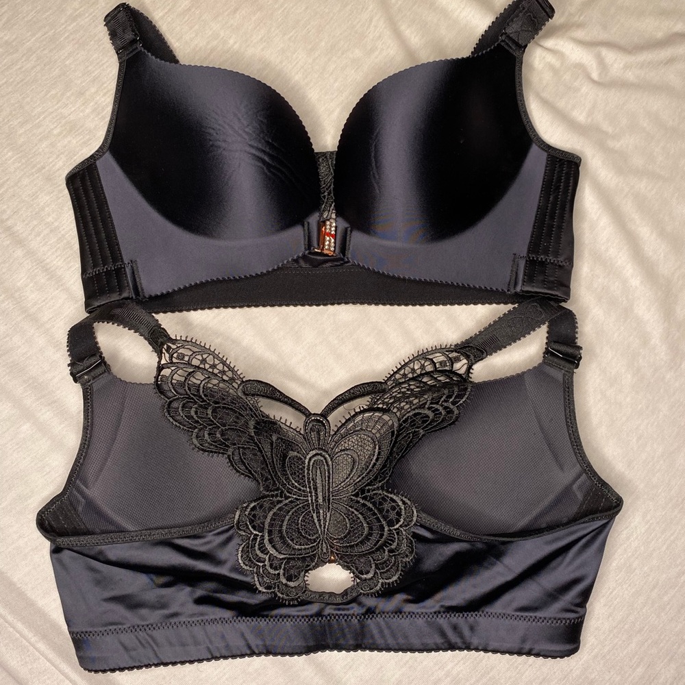 NWOT BLACK BUTTERFLY BRA 🦋